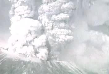 The eruption of Mt.