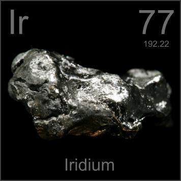 Iridium and osmium which have a