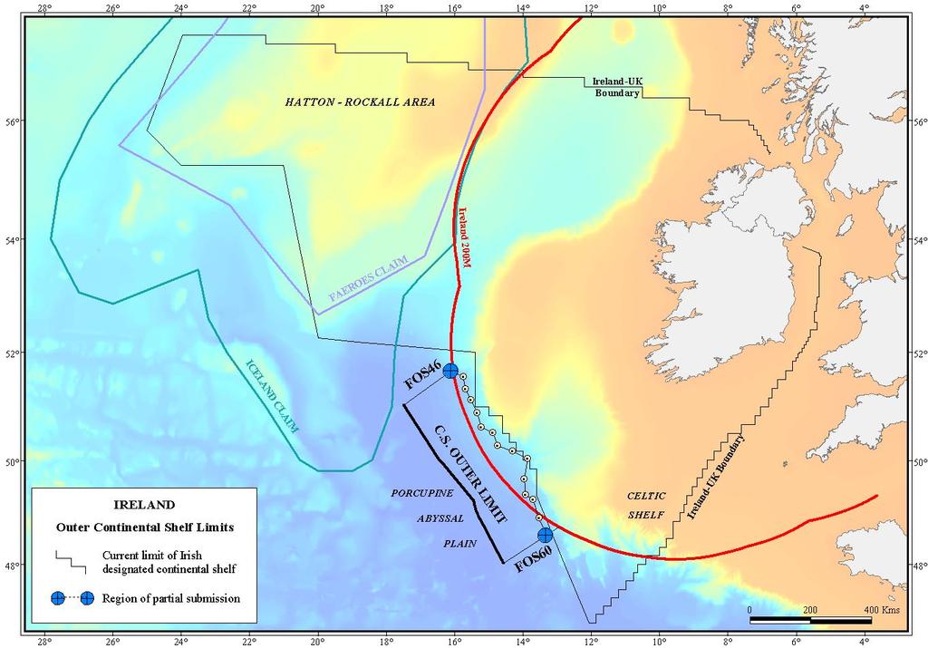 2. Outer limits of Ireland s extended continental shelf in the area abutting the Porcupine Abyssal Plain Figure 1.