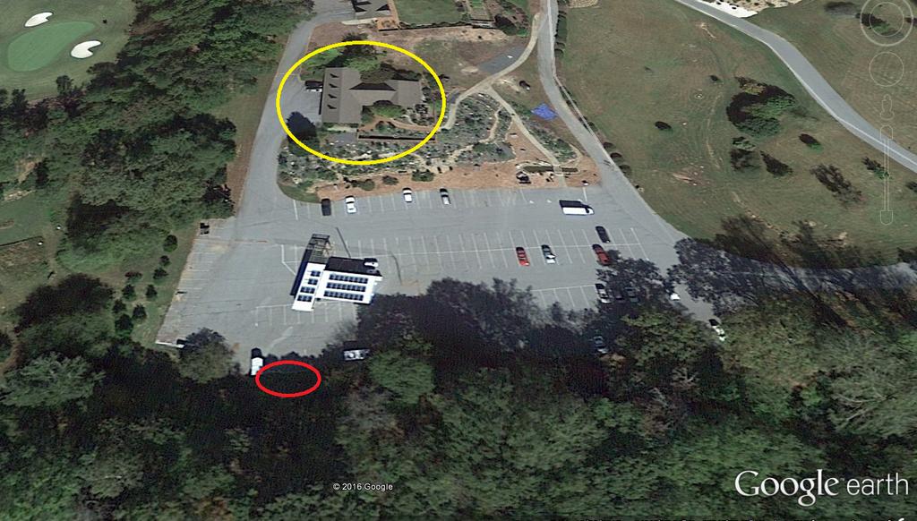 1/19/2018 If a Woodchuck Could Chuck Wood If a Woodchuck Could Chuck Wood The easiest way to get to the creek behind the geology museum is shown below. The red circle indicates the entrance.