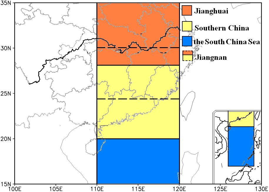 1. INTRODUCTION The East Asian monsoon includes the tropical monsoon and subtropical monsoon and directly induces droughts and flooding in China.