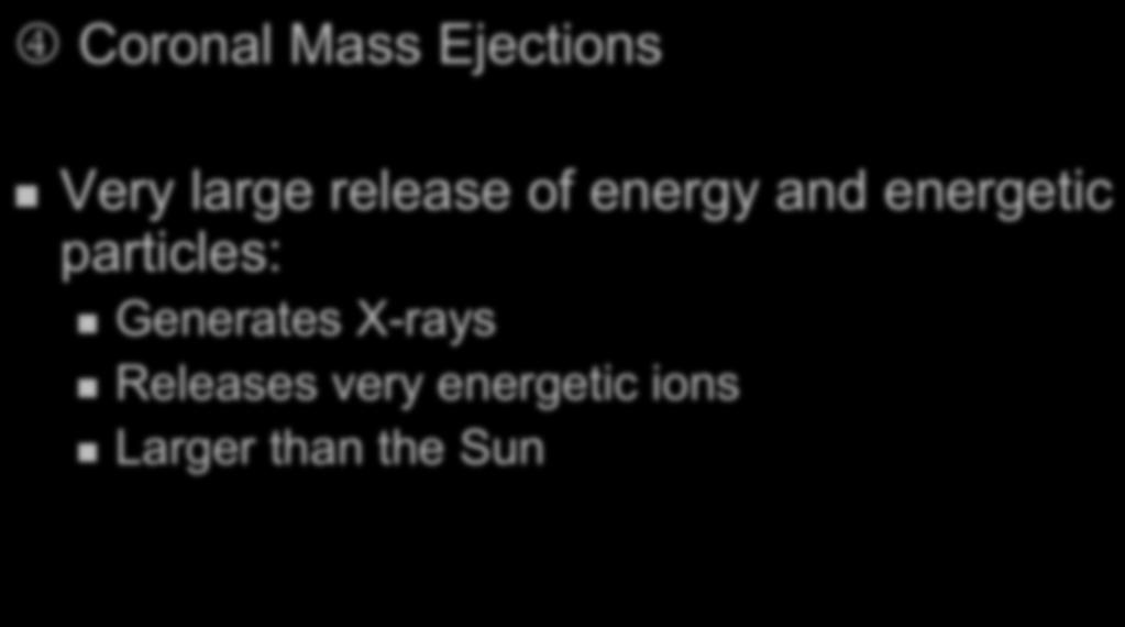 Solar Activity 4 Coronal Mass Ejections " Very