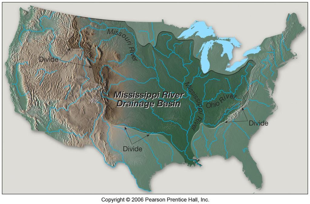 The drainage basin of the