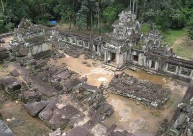 Angkor Restoration of Preah Khan Temple and Phnom Bakheng by USA