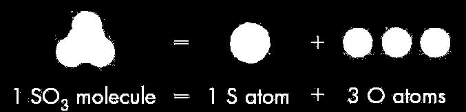 Molar Mass The Mass of a Mole of a Compound To find the mass of a mole of a compound, you must know the formula of the compound A molecule of SO 3 is composed