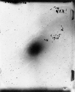 Evidence for island universe theory was mounting (Curtis, Great Debate of 1920). Van Maanen in 1923: motions not due to error in telescope, photographs, stereocomparator, or measurement methods.