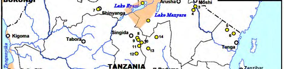 surveys in Tanzania (Study team) Areas