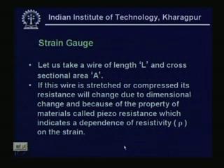 Now, I mean, it is the, at the end of the lesson the viewer will know the derivation of the gauge factor of the strain gauge, strain gauge composition and temperature compensation.