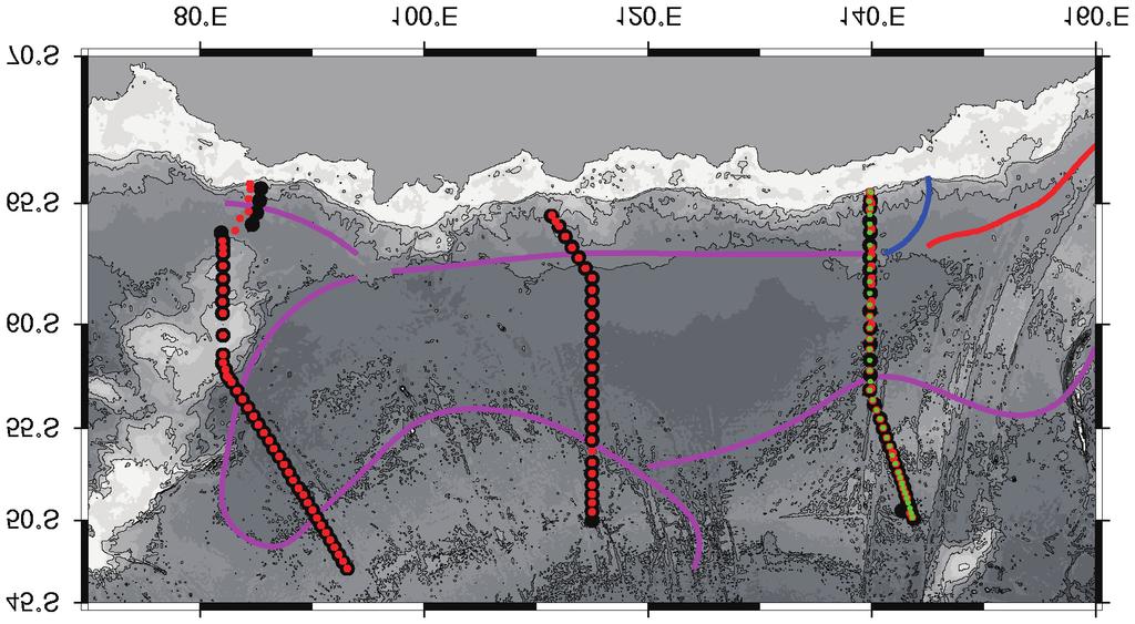 420 K. Shimada et al.: Influence of RSBW changes on the Antarctic Bottom Water PET AAD I8S I9S SR3 Fig. 1.
