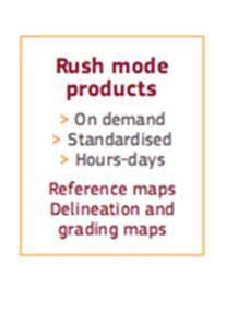GIO EMS RUSH mode On-demand provision of geo-spatial information based on satellite data