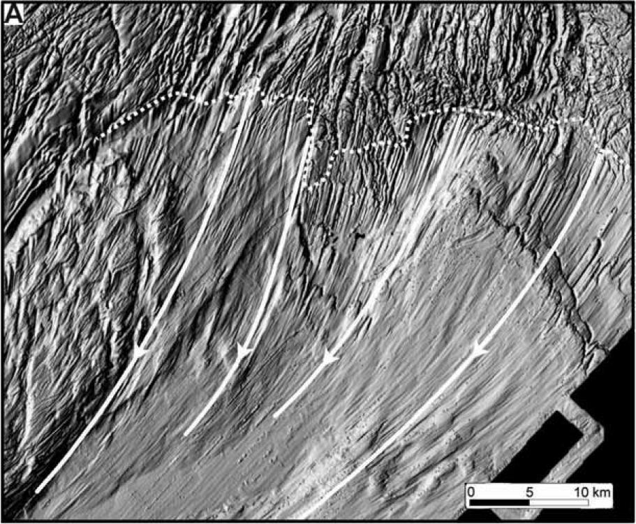 Shade relief from grid with cell-size 50 m Mapped with Simrad s first multibeam EM100, 95 khz Ottesen, D., Dowdeswell, J.A., Rise, L., 2005.