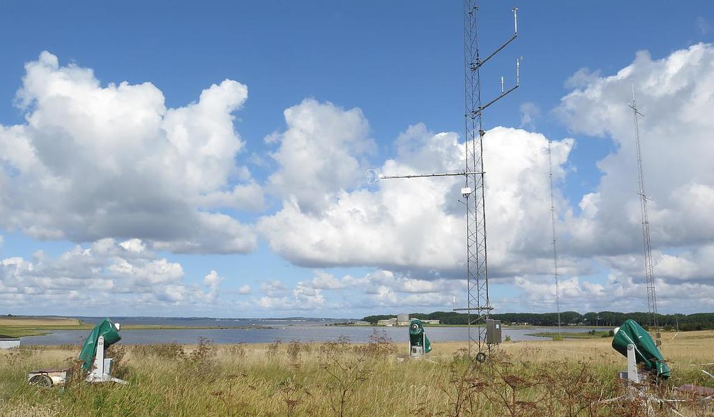 WindScanner lidar for precipitation The test site at DTU Risø Campus with