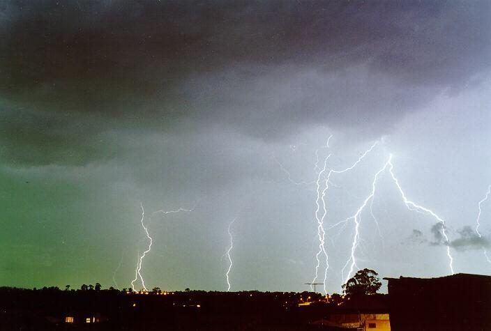Lightning A discharge of electricity which occurs during the mature stage of