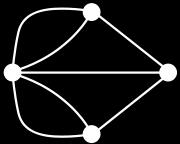 So, on the drawing above, the top node is odd (3 paths), the left node is odd (5 paths), the right node is odd (3 paths), and the bottom node is odd (3 paths).