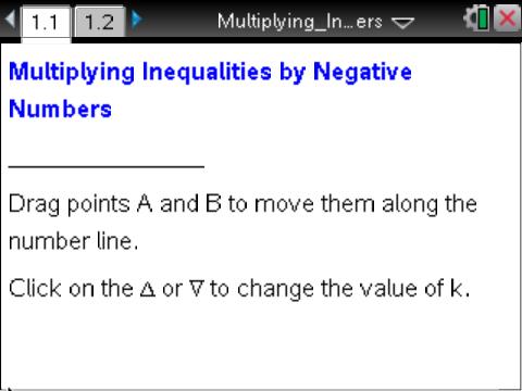 Math Objectives Students will relate the inequality symbol to the location of points on a number line.