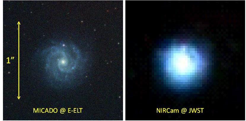 galaxy E-ELT CAM: Structure from high-resolution imaging E-ELT IFU