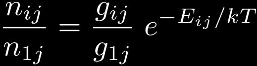ij excitation energy relative to ground state g ij = 2i 2 for hydrogen = (2S+1) (2L+1) in L-S coupling The