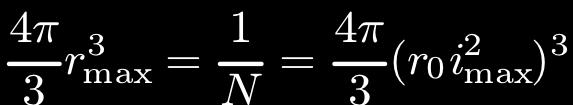 i 2 (i is main quantum number) à there must be a max i corresponding to the