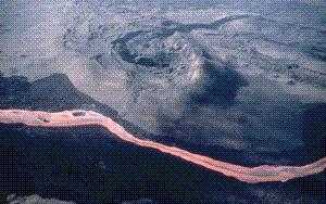 IV. Volcanic hazards D) Lava flows Least