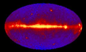 Gamma Ray Background Radiation About 90% of the γ ray emission is concentrated in the Galactic plane, these are thought to be high energy cosmic Rays that interact with the Interstellar medium (ISM)