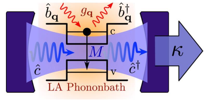 Stabilization of Quantum Coherence via Phonons Collapse and revival phenomenon in cqed with intrinsic revival times Phonon bath with non-markovian effects Semiconductor
