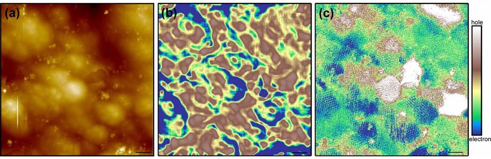 DESHPANDE et al. FIG. 5. Color online a STM topographic image of 30 30 nm 2 area taken with V s =0.15 V and I s =50 pa.