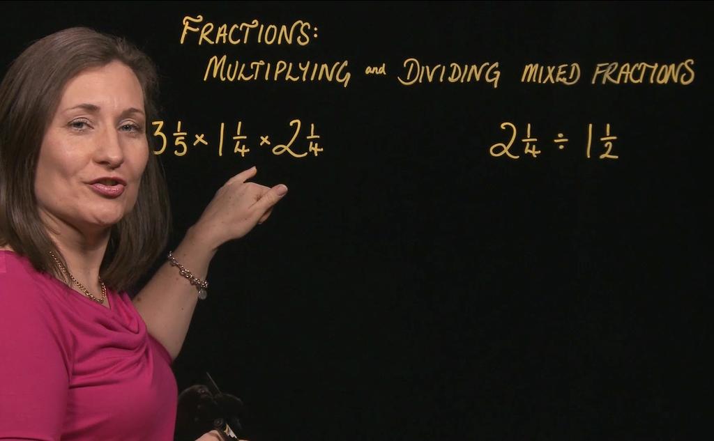 Fractions: Mixed to Improper and Improper to Mixed In this clip, students are taught how to