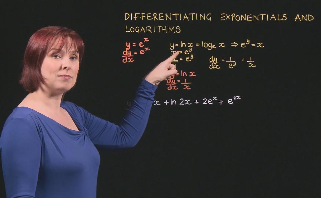 Differentiating Exponentials and Logarithms This video shows the special rules used to find