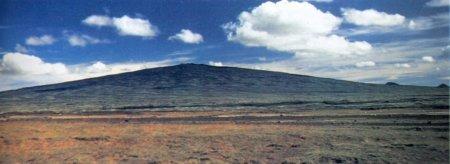 Shield Volcano Quiet Eruptions Gentle, sloping mountain Ex: