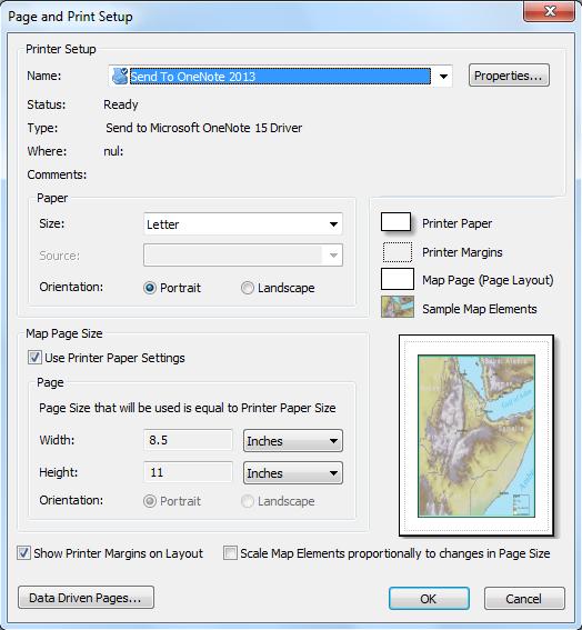 The Layout Toolbar is added to the ArcMap interface when you choose Layout View.