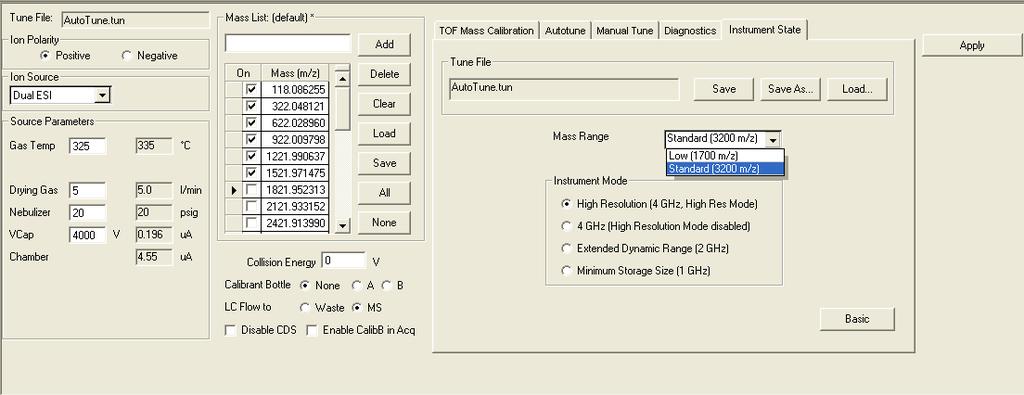 Optimization for Low Mass Operation 1. Calibrate using the entire mass range (High 32