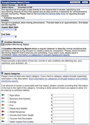 General Awareness report category was added to allow observers to make a selection about the content of their report if they were not submitting information about specific impacts related to the