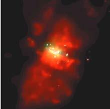 Starburst Galaxies M82 Cigar composite HST+Chandra+Spitz M82 - visible