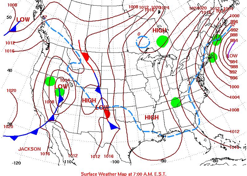 Surface Weather Map March