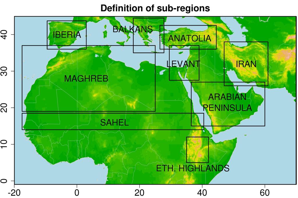 Study region and Datasets 5 state-of-the-art monthly/daily precipitation datasets: Table 1. Description of used gridded observational datasets of precipitation.
