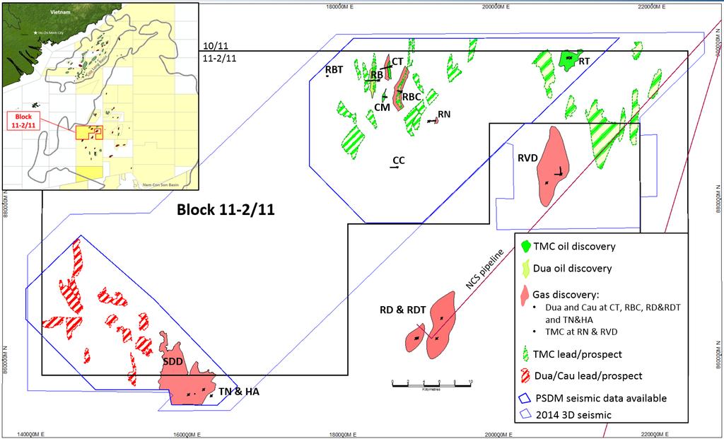 Block 11-2/11: Farm down Summary Key Highlights Recent Murphy drilling campaign in 2016 and 2017 of 3 exploration wells resulting in 2 oil discoveries Several follow-on prospects in the same play