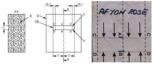 Measurement of abrasion geometry on the sample