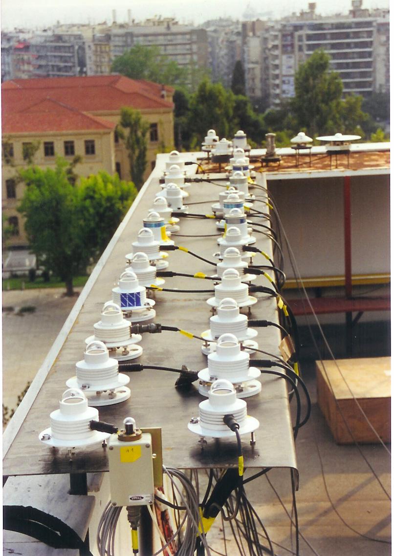 Figure 1: View of the broadband radiometers and spectrometers that took