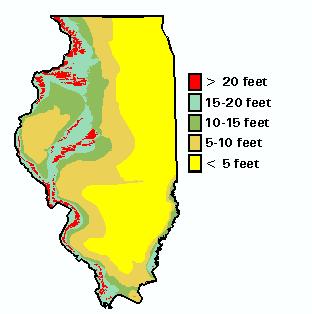 html Loess: silt mantle "typical" Missouri River bluff 10s of m at