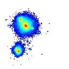 024 S133 z=0.009 S134 z=0.000 S135 Fig. 10. Spatial positions of the particles in the example halo system of in Figure 9 starting from the cosmic age of 9.79 Gyrs (z = 0.361) to today.