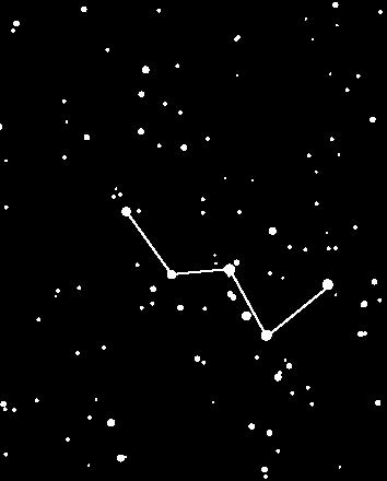 Cassiopeia was later transported to the sky, where she sits on her throne and circles the pole. Cassiopeia has a very distinct shape.