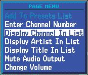 Part Two: Section 4 SiriusXM Satellite Radio Audio Enter Channel Number You may directly select a specific channel by using the Enter Channel Number item from the Page Menu. 1.