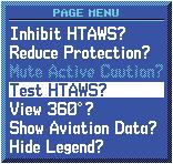 Part Four: Section 2 HTAWS Operation HTAWS Manual Test Garmin HTAWS provides a manual test capability which verifies the proper operation of the aural and visual annunciations of the system prior to