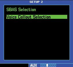 Part Four: Section 3 HTAWS Alerts Voice Call Out Selection The Voice Call Out (VCO) selection is available where HTAWS is installed.