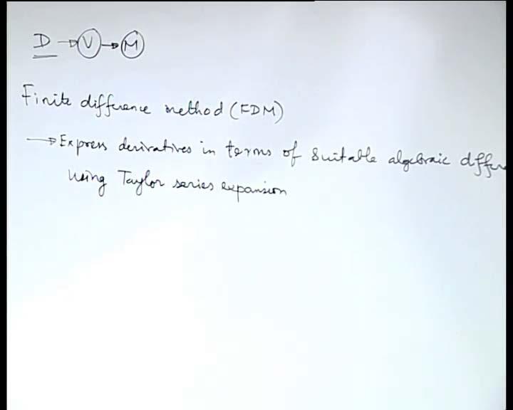 (Refer Slide Time: 06:27) Because one has the differential equation in its D form, variational form is a variant of that and one could have M formed from that one.