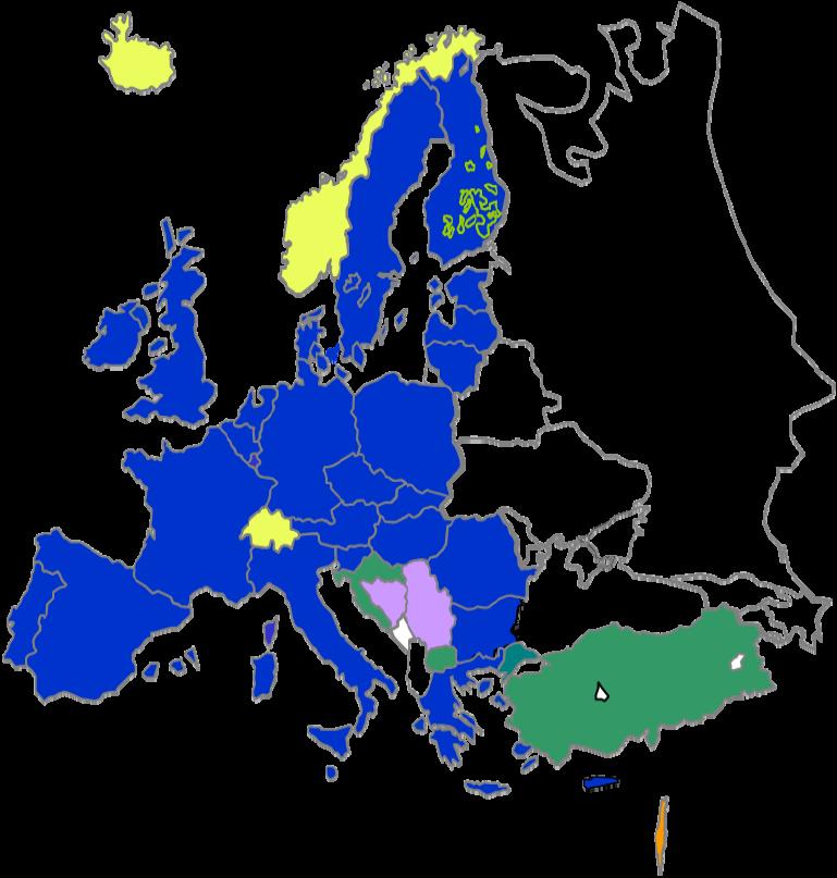 The 27 EU Member States EFTA Member States Iceland Norway Switzerland Acceding & Candidate Countries Croatia FYR of