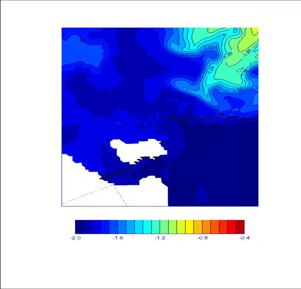 Modeled Temperatures McMurdo Ice