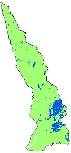 5% of total area is prone to flooding causing above 15 million (Kyats) of damage for the rice paddy fields.