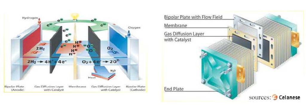 Bipolar Plates Monopolar: edge collection of current, high conductivity, size up to 400 cm 2, no