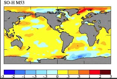 in the Pacific (upwelling thermostat effect) leading to enhanced La Nina